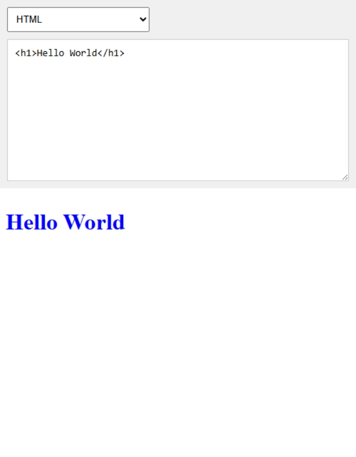 Live HTML CSS JS Code Editor with Real Time Preview